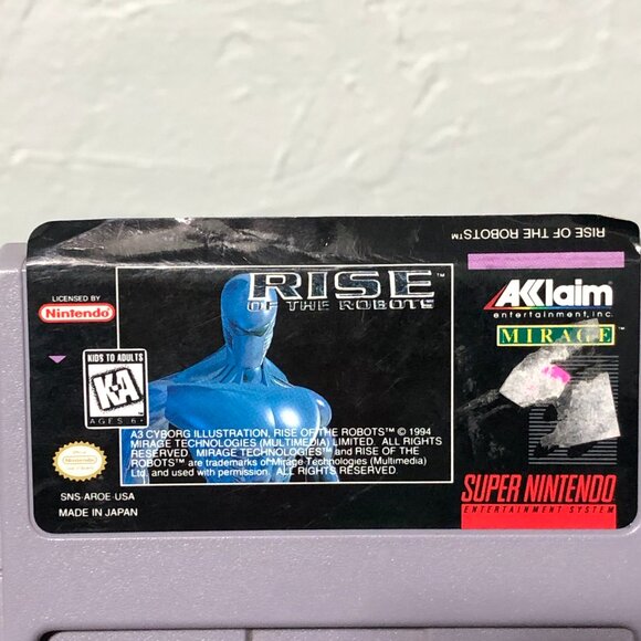 Rise of the Robots Super Nintendo SNES 1994 Cartridge Only - Picture 5 of 5
